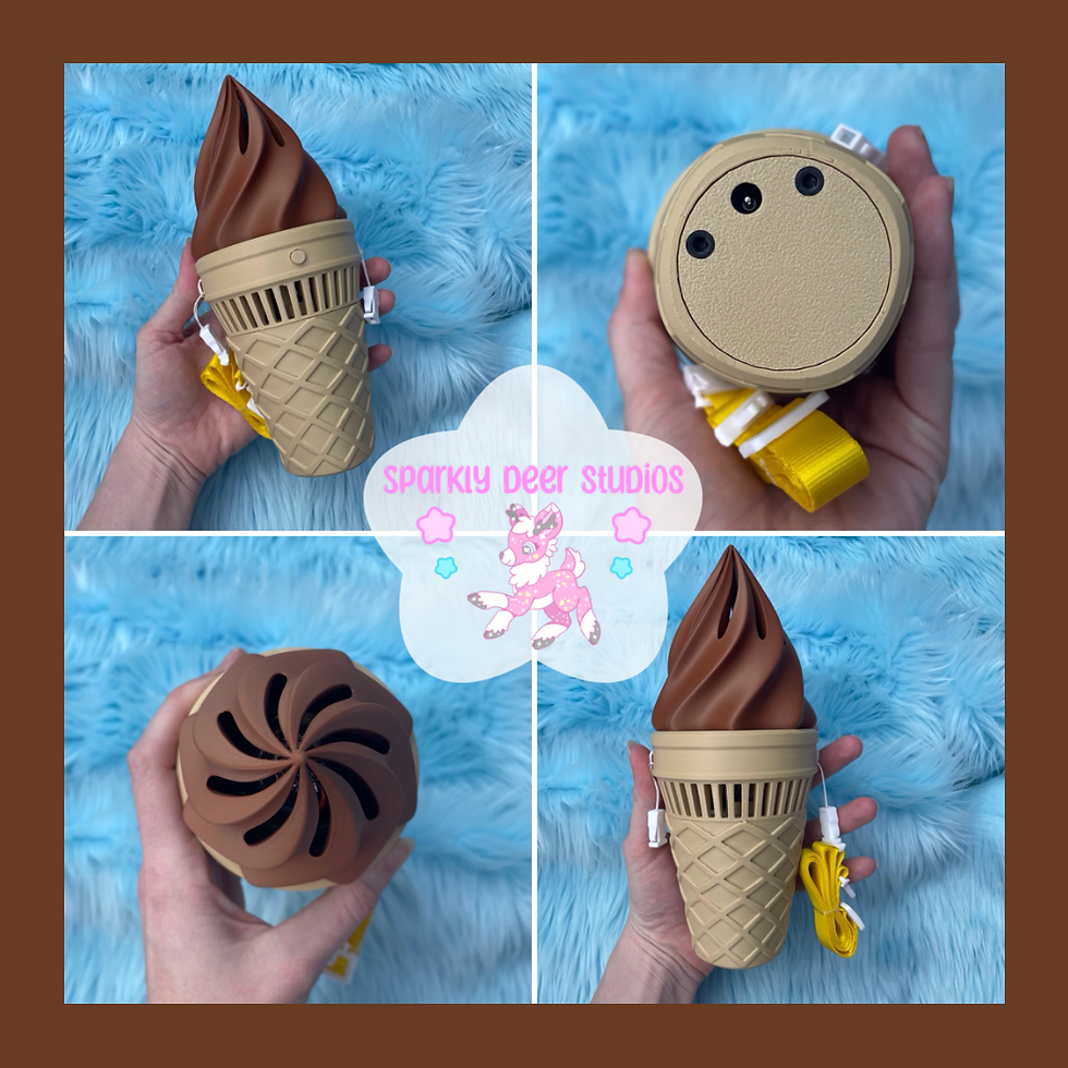 Fursuit Fan ~ Ice Cream ~ Double Chocolate