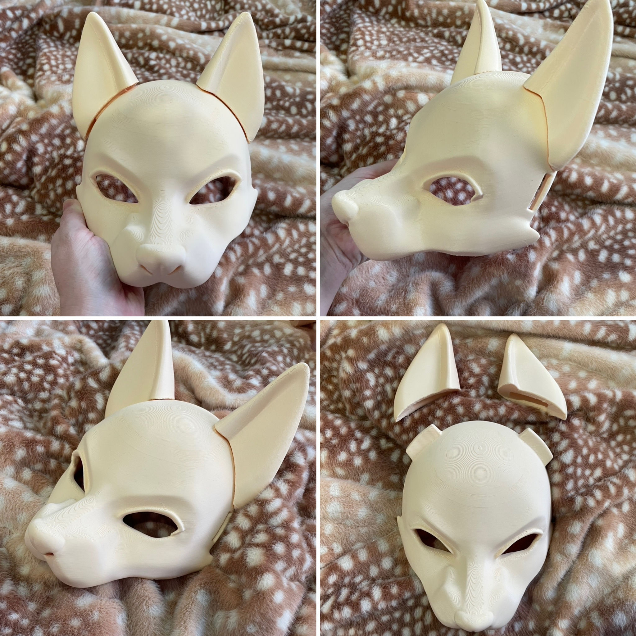 PREORDER Canine Therian Fursuit Petg head base