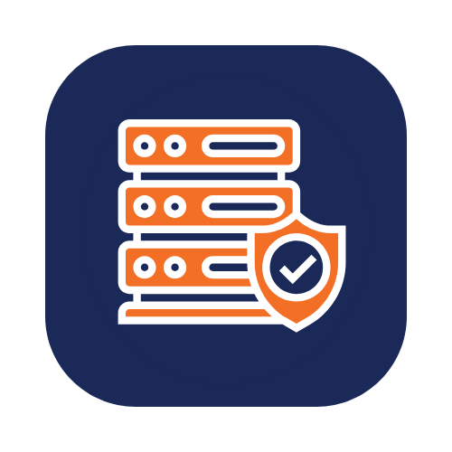 Data security icon - safeguarding sensitive business information and compliance