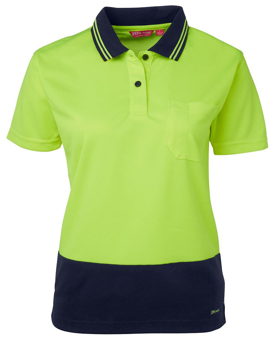 Thumbnail: Jb's Ladies Hi Vis S/S Comfort Polo