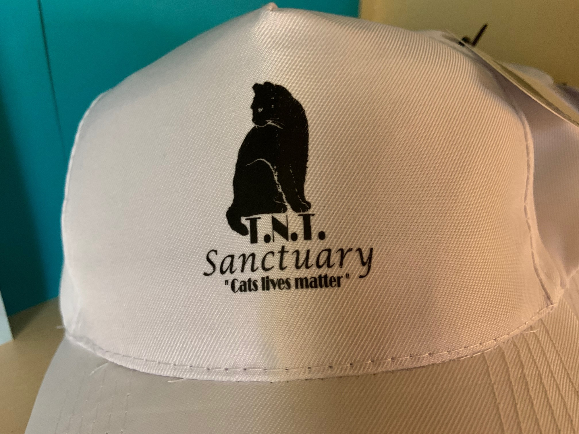 White Baseball cap with Logo
