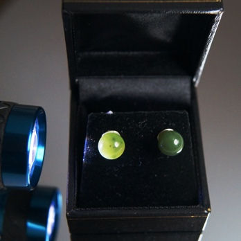 Thumbnail: JAD08mmG Jade Earrings