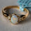 Thumbnail: 14KY072WOPL Ladies Lightning Ridge Opal Estate Ring