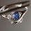 Thumbnail: SS212BLSPLR Ladies Dk Blue Spinel Ring