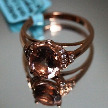 Thumbnail: 10KR227WMOR Ladies Estate Morganite Ring