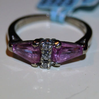 Thumbnail: 10KW200PKSAP Ladies Pink Sapphire Custom Designed Ring