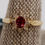 Thumbnail: 10KY050RDSPL Ladies Crimson Red Spinel Estate Ring