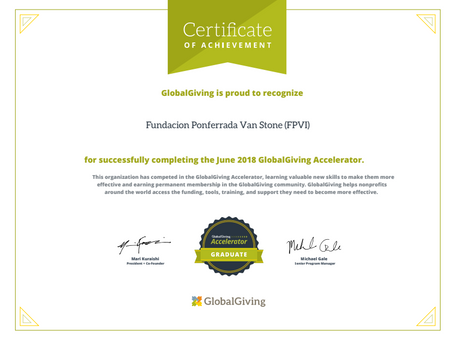 FPVI recognized by Global Giving