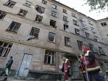 KRYETARI I BASHKISË SË KIEVIT VITALI KILIÇKO (KLITSCHKO): SHPËRTHIME DHE ZJARRE KUDO; QYTETI NËN SULM BALISTIK.