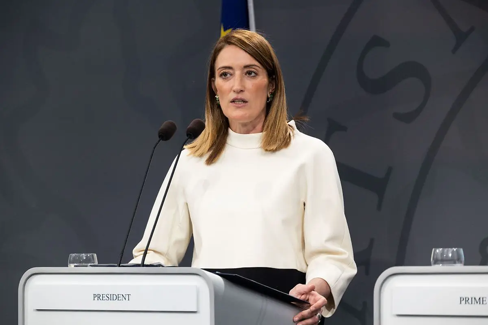 PRESIDENTJA E PARLAMENTIT EVROPIAN ROBERTA METSOLA: GUXIMI DHE VENDOSMËRIA RRËZUAN MURIN E BERLINIT; E NJËJTA FRYMË NA UDHËZOFTË PËR TË NDËRTUAR NJË EVROPË KU MBIZOTËRON PAQJA.