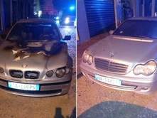 RRUGA “ÇAMËRIA”; TIRANË | DISA AUTOMJETE U DOGJËN NË QENDËR TË TIRANËS (PRANË ZYRAVE QENDRORE TË POSTËS SHQIPTARE).