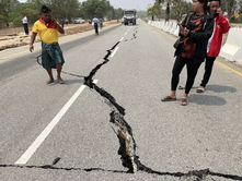 TËRMETI I BIRMANISË ISHTE 300 HERË MË I FORTË SE AI QË RA NË AMATRIÇE TË ITALISË.