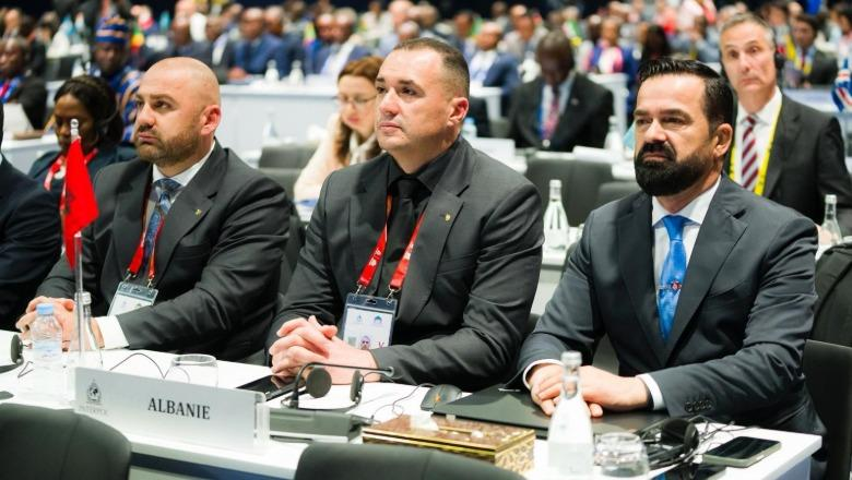 Pamje fotografike nga vendi ku po mbahen punimet e INTERPOL-it.