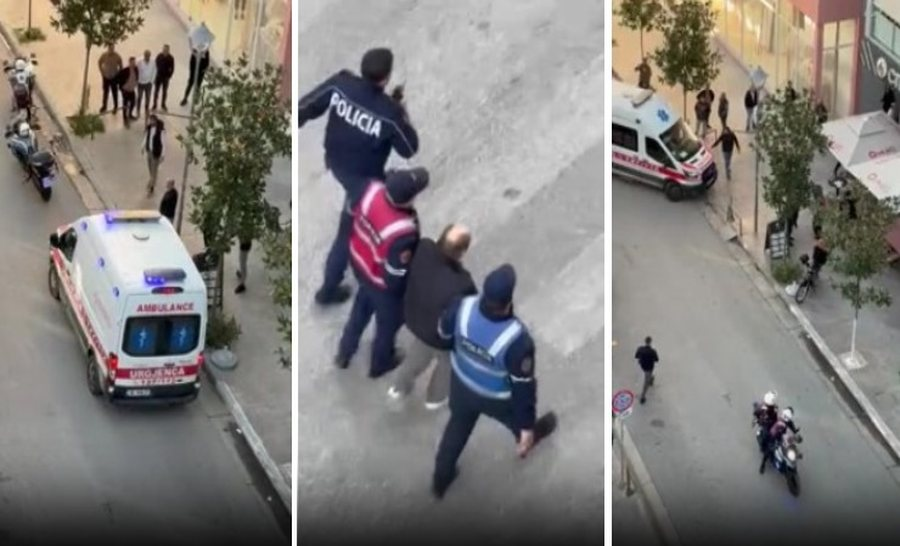 Pamje fotografike nga vendi i ngjarjes kriminale.