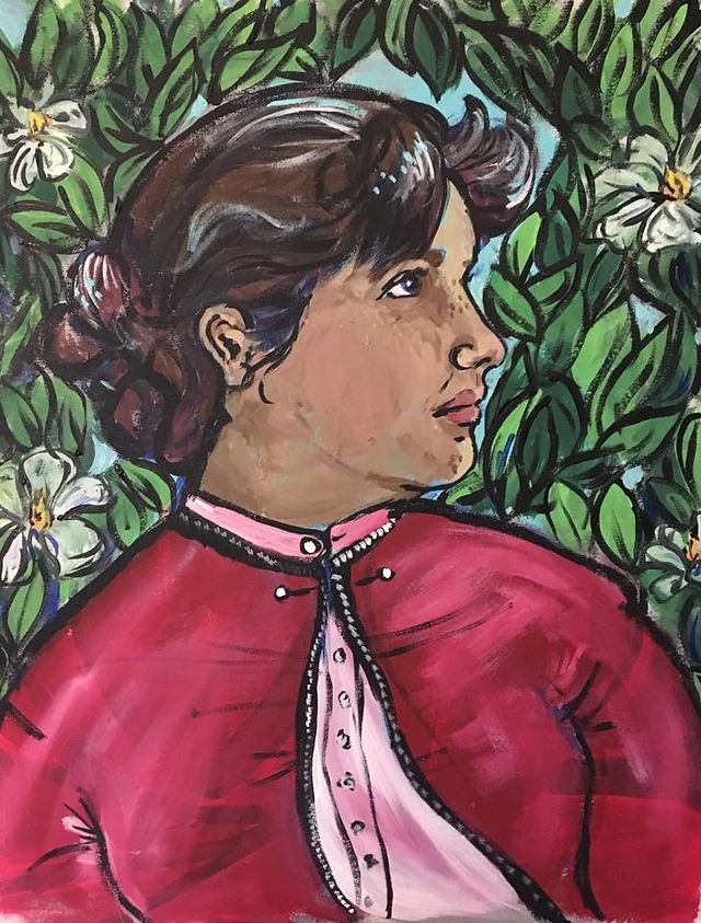 In the shade of the magnolia