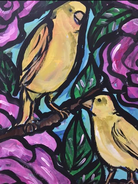 The canary sings