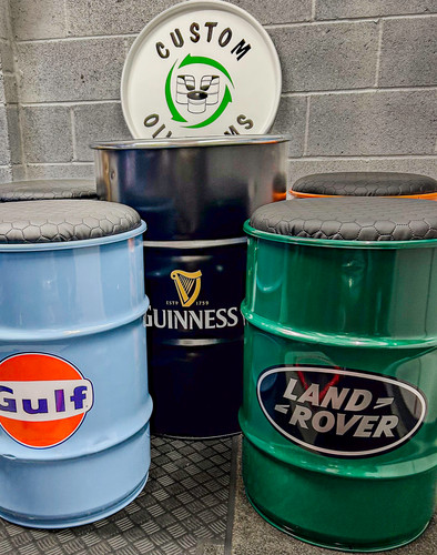 Full Drum Stool Custom Oil Drums