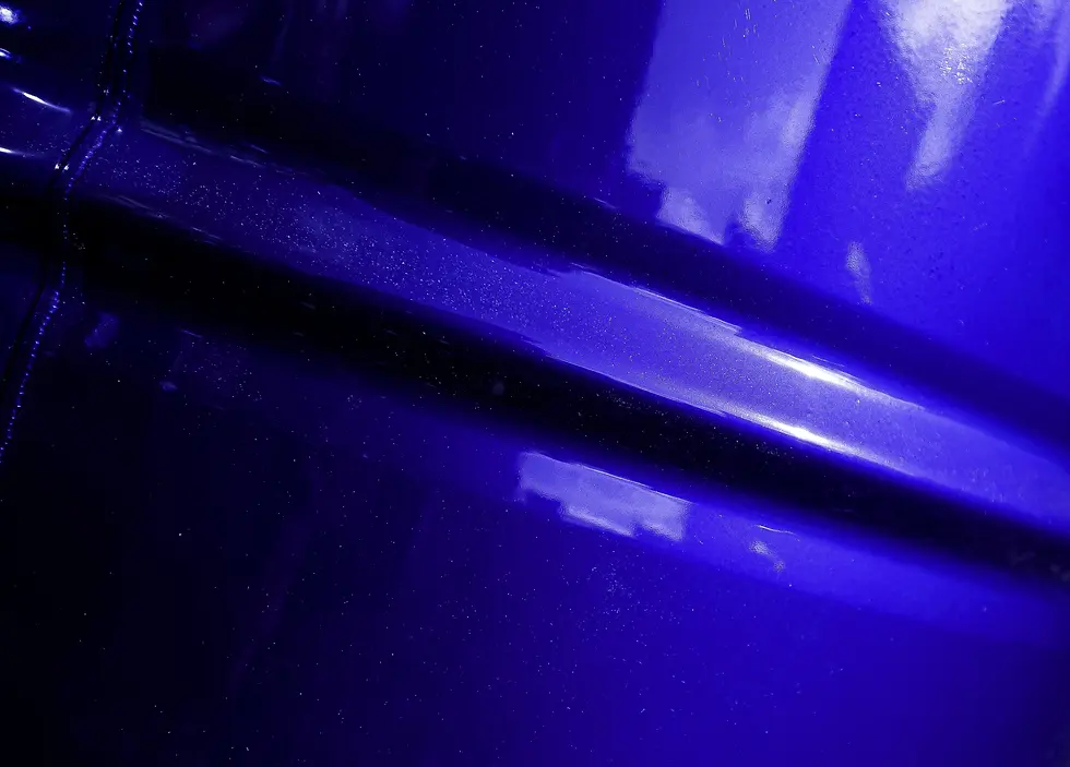 Close up of durable powder coat finish.