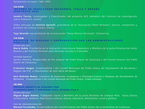 Jornadas pela inclusão das comunidades ciganas - Barcelona