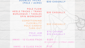 Christmas Timetable is here!