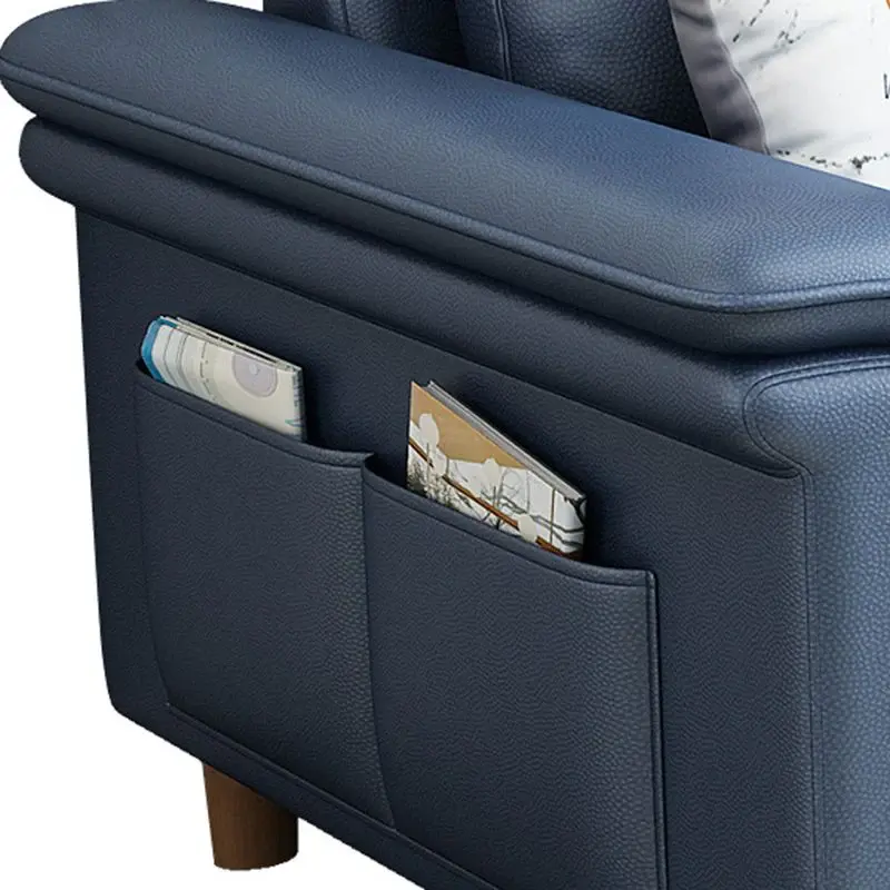 Hình thu nhỏ: Ghế sofa băng da giả xanh dương BT338 Bawati 2m1 giá rẻ