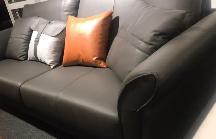 Hình thu nhỏ: sofa da xám
