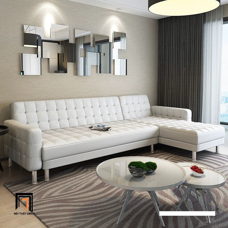 Hình thu nhỏ: sofa góc giật nút