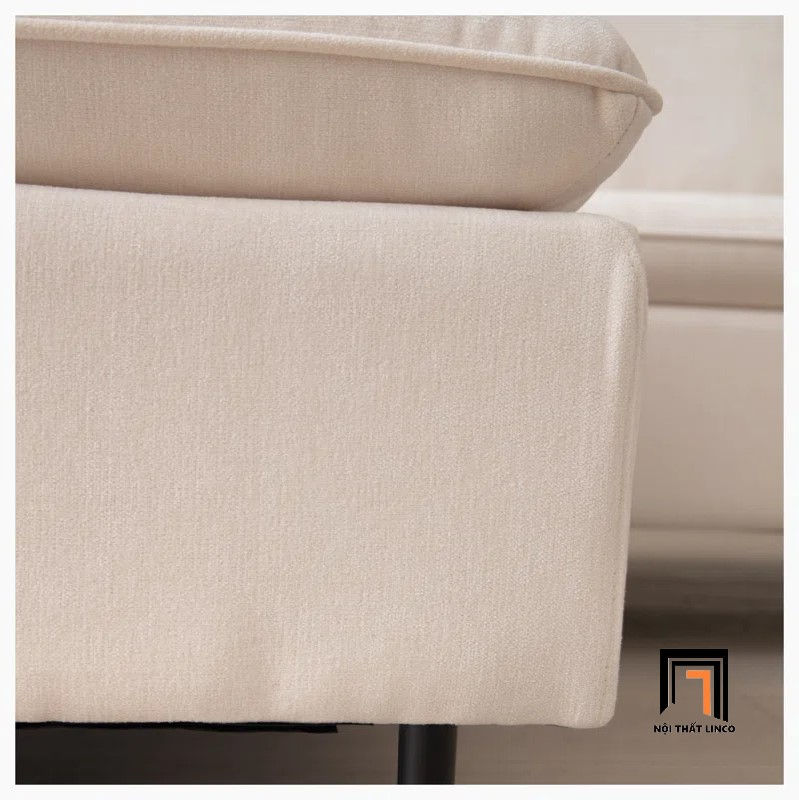 Hình thu nhỏ: Ghế sofa U vải nỉ trắng kem UT30 Yushi 3m phòng khách