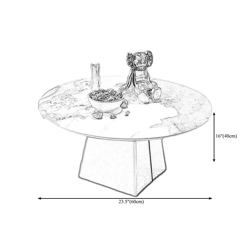 Hình thu nhỏ: Bàn sofa tròn mặt đá 60cm cao cấp BSF29 Lammo phối màu