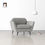 Hình thu nhỏ: Ghế sofa đơn vải nỉ xám trắng DT33 Tyndall cho chung cư