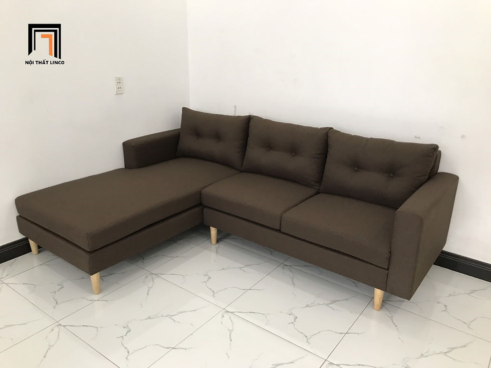 Hình thu nhỏ: sofa góc nâu đậm