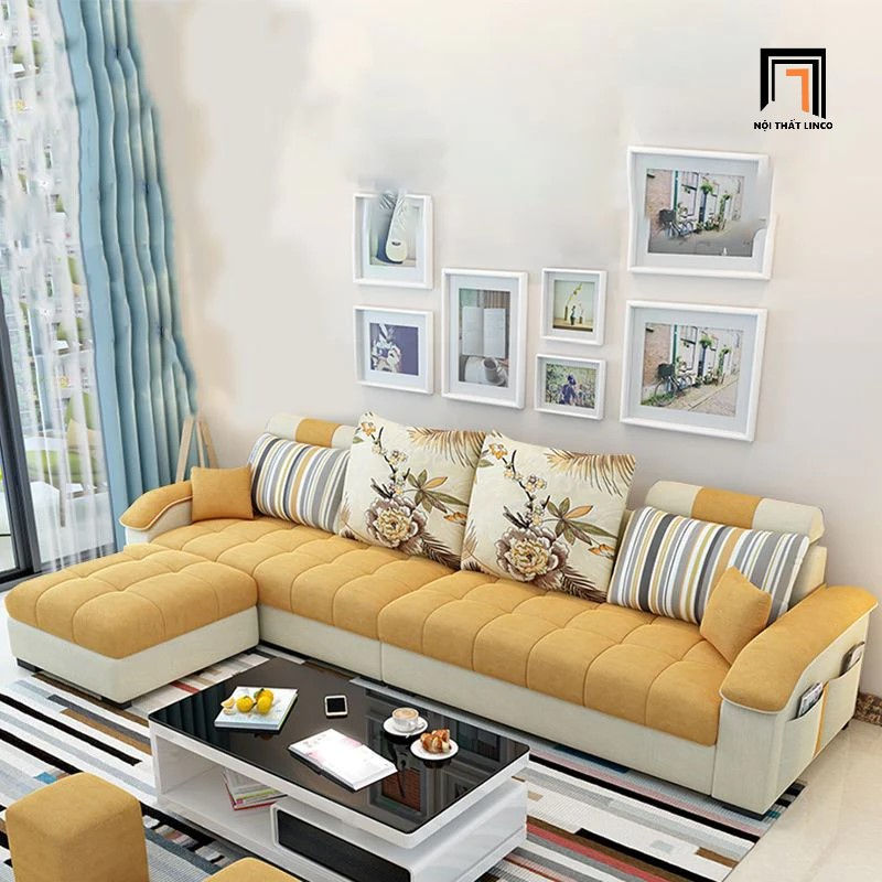 Hình thu nhỏ: sofa góc vàng chanh