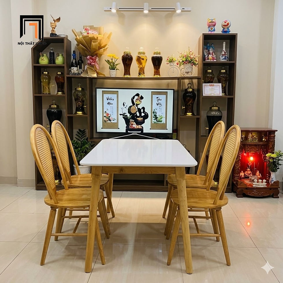 bộ bàn ăn gỗ