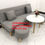 Hình thu nhỏ: Bộ bàn ghế sofa bed bật giường nằm xám trắng giá rẻ Nội thất Linco Nha Trang