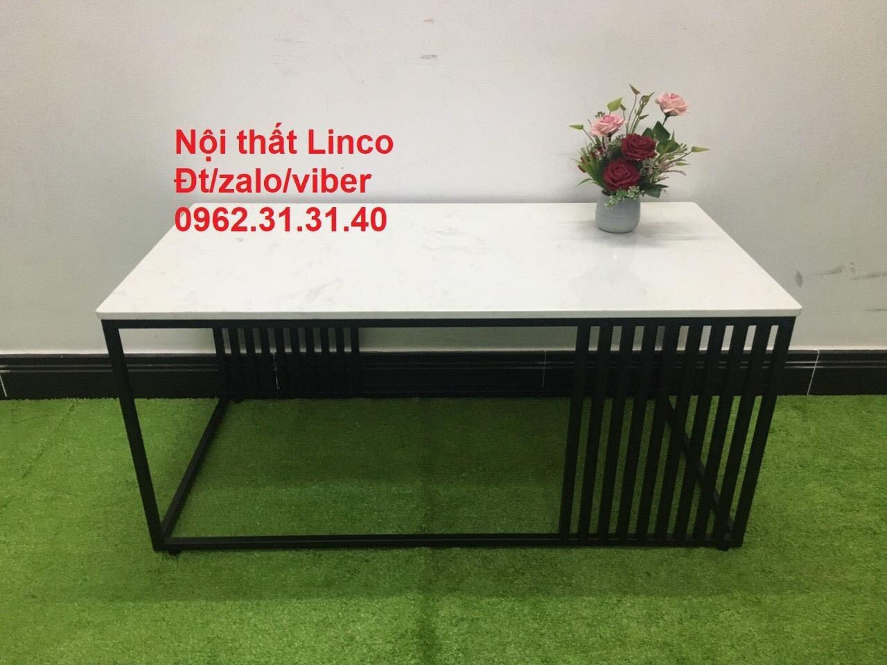 Bàn trà sofa chữ nhật mặt đá 1m x 50 cho căn hộ chung cư