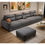 Hình thu nhỏ: ghế sofa xám đậm