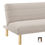 Hình thu nhỏ: Ghế sofa giường nằm GB54 Calabas 1m7 màu trắng kem