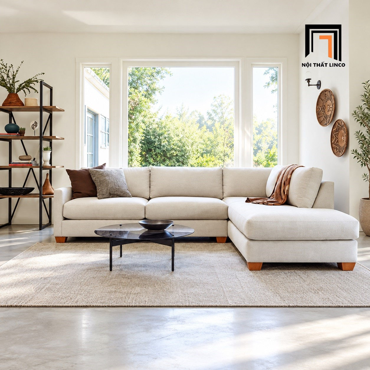 bộ ghế sofa góc gia đình
