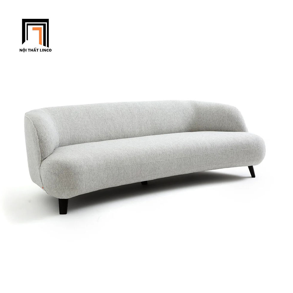 Hình thu nhỏ: Ghế sofa băng cong dài 2m2 BT94 Callina màu xanh đen