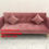 Hình thu nhỏ: Bộ ghế sofa băng giường đa năng hồng vải nhung dài 2m