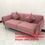 Hình thu nhỏ: Bộ ghế salong sopha BB dài 1m9 màu hồng phấn giá rẻ