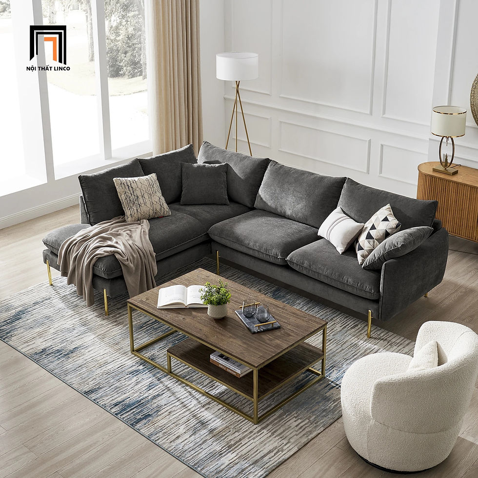 sofa góc vải nỉ