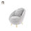 Hình thu nhỏ: Ghế sofa đơn cong trang trí DT46 Simpson vải nhung nỉ