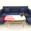 Hình thu nhỏ: Bộ ghế sofa giường đa năng xanh dương đậm giá rẻ