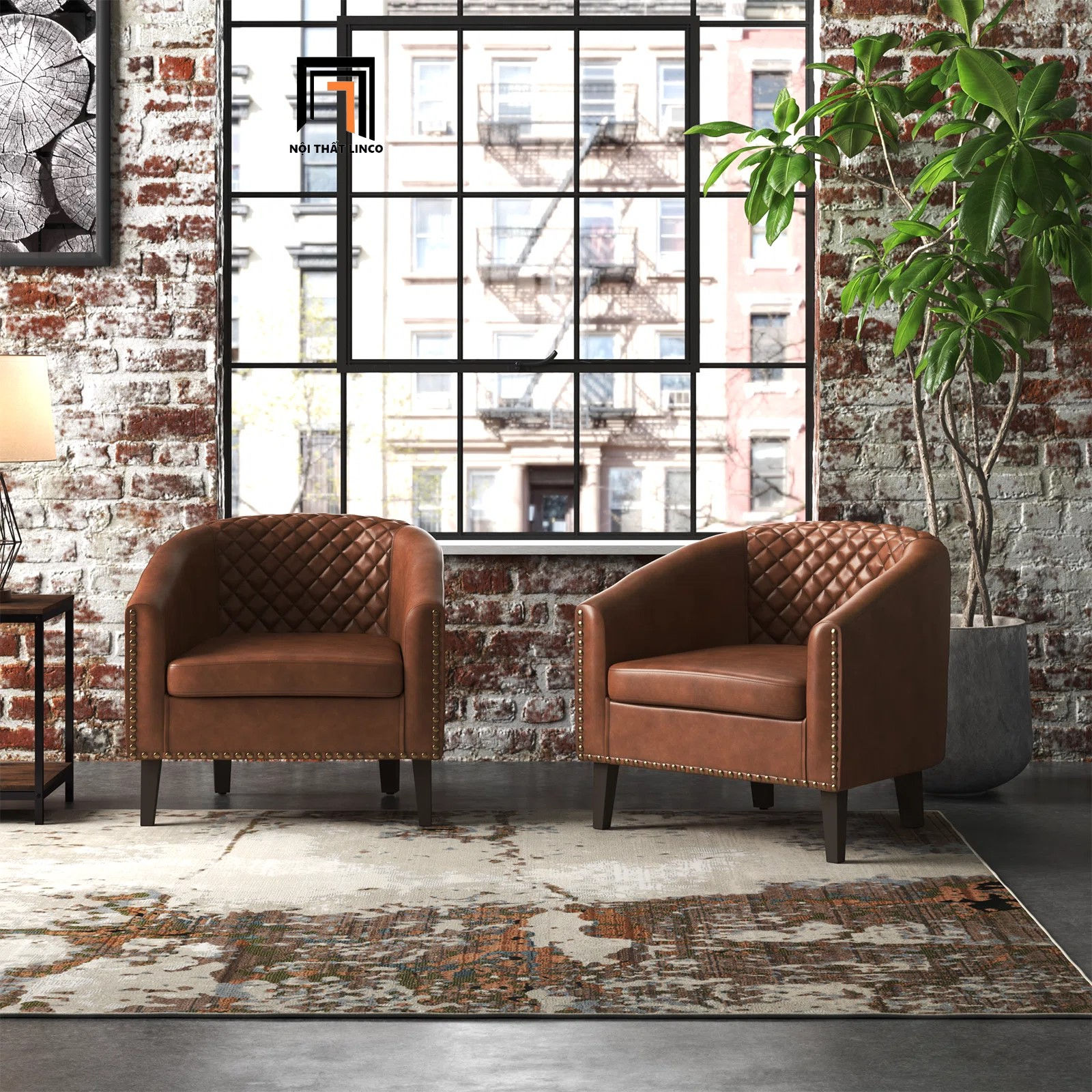 Ghế sofa đơn cao cấp DT98 Boney 1 chỗ ngồi bọc da giả