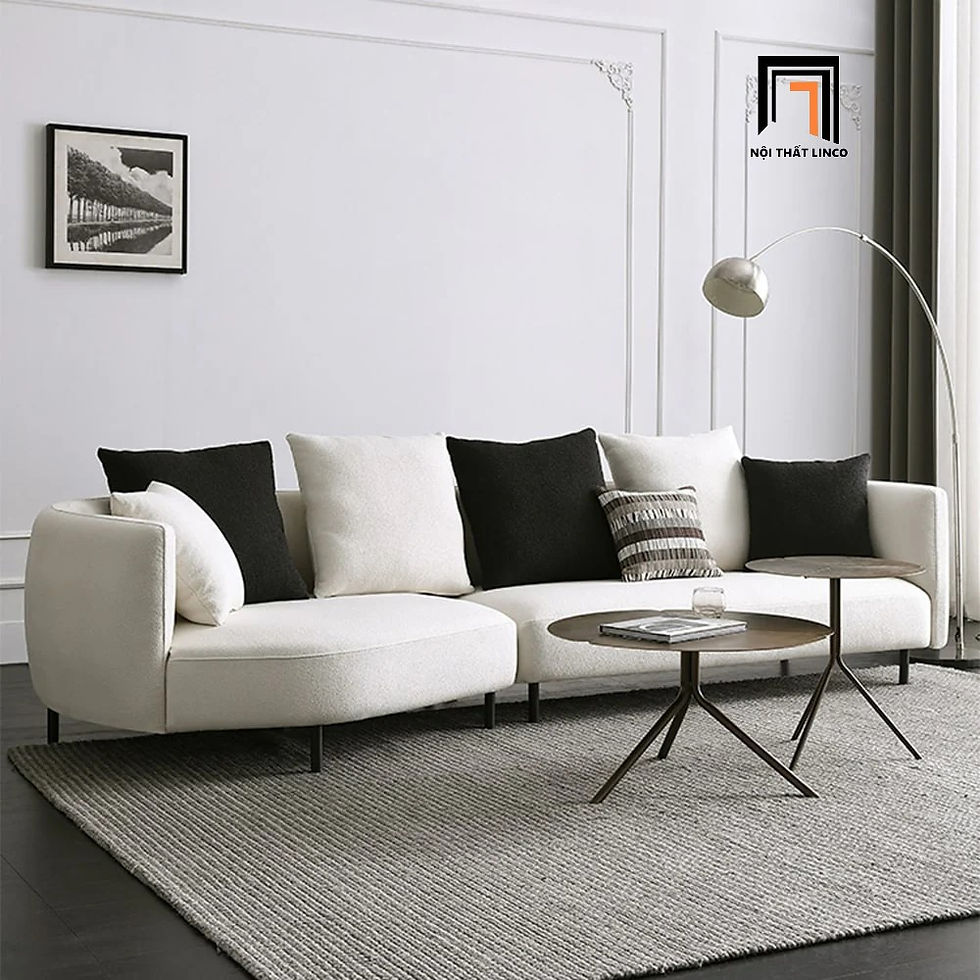 Hình thu nhỏ: ghế sofa băng xám trắng