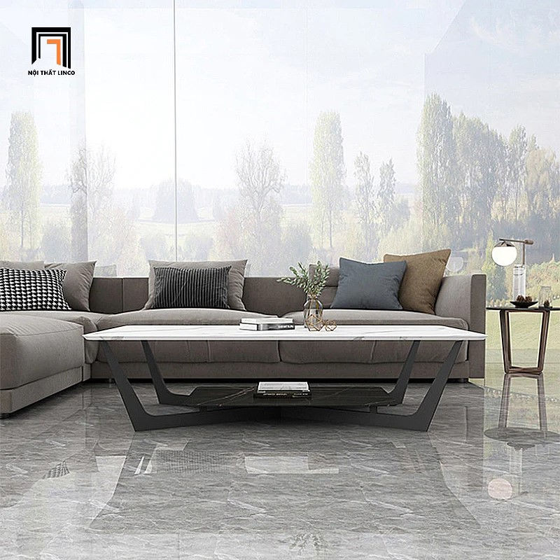 Hình thu nhỏ: Bàn sofa mặt đá đẹp BSF28 Mocshin 1m x 60 cho chung cư