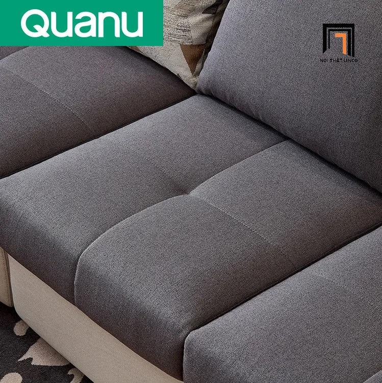 Hình thu nhỏ: Set ghế sofa U giá rẻ UT6 Etowah dài 3m5 bọc vải mềm