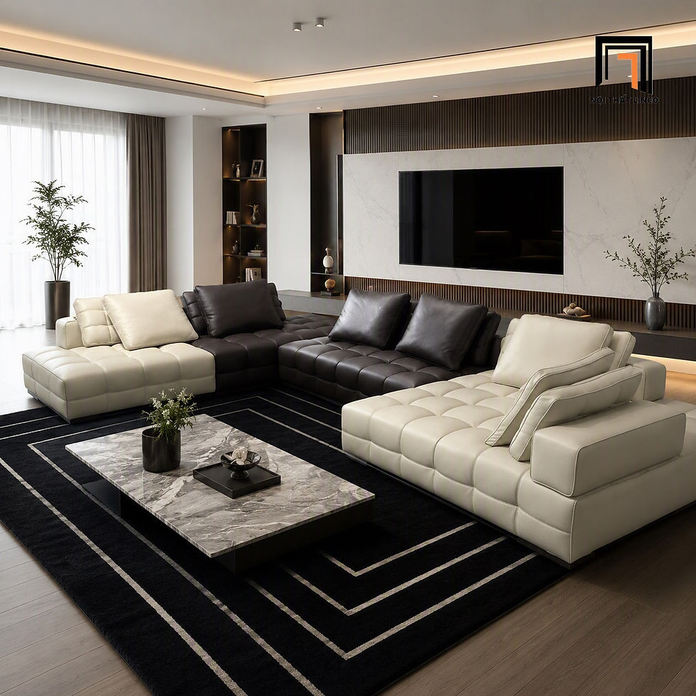 Hình thu nhỏ: sofa U da