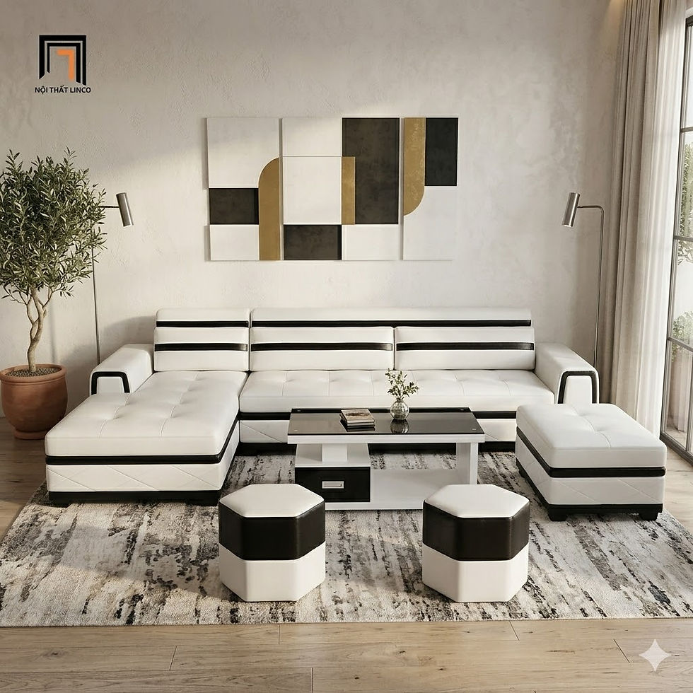 bộ ghế sofa da